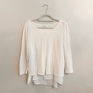 Ann Taylor Loft Long Sleeve Layered Sweater Size S